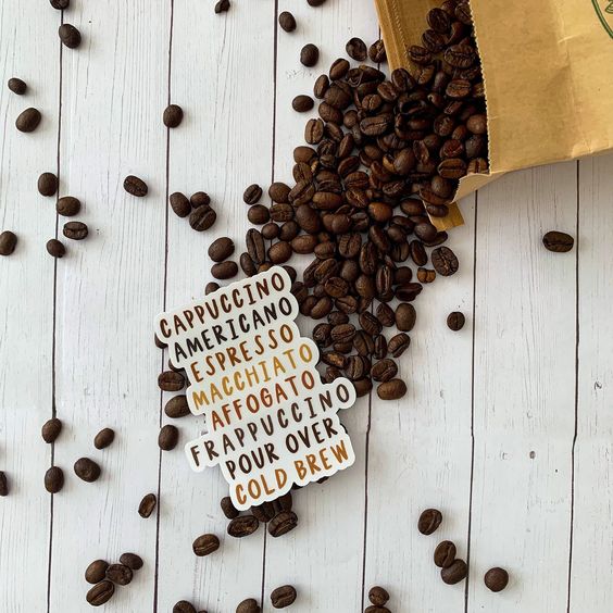 Café Favorites Jumbo Sticker