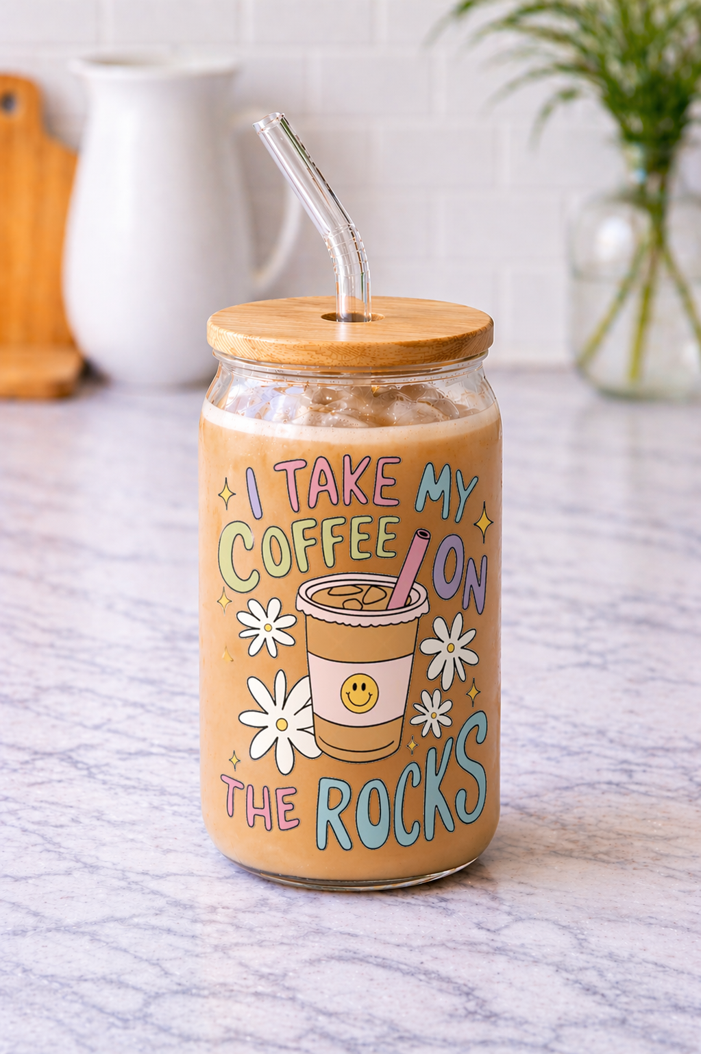 Coffee on the Rocks | Glass Cup