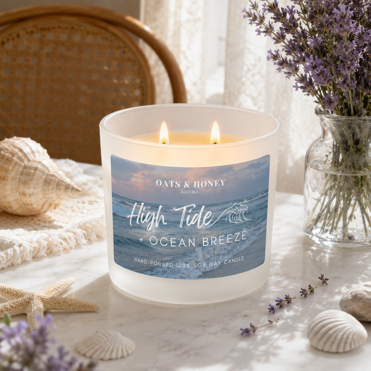 High Tide + Ocean Breeze | Hand-Poured, Soy Wax
