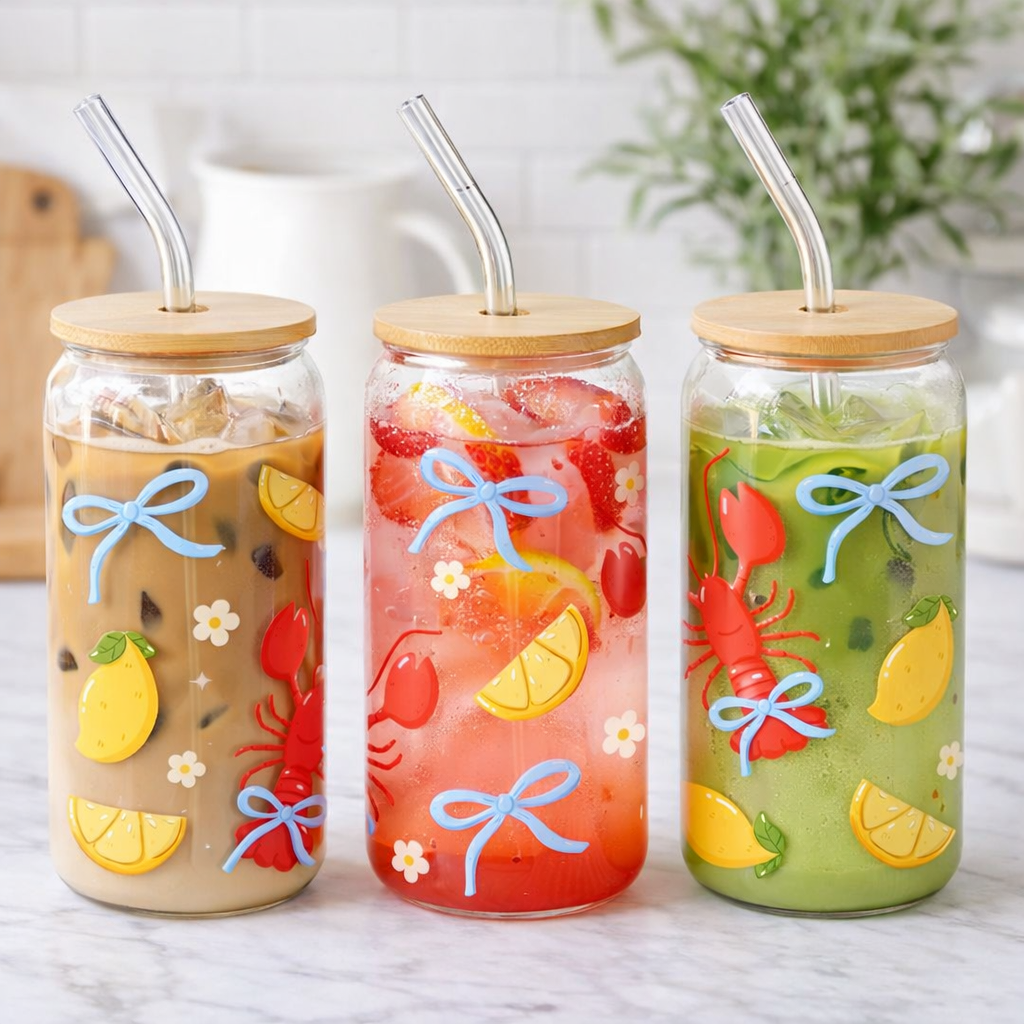 Summer Coast Friends | Glass Cup