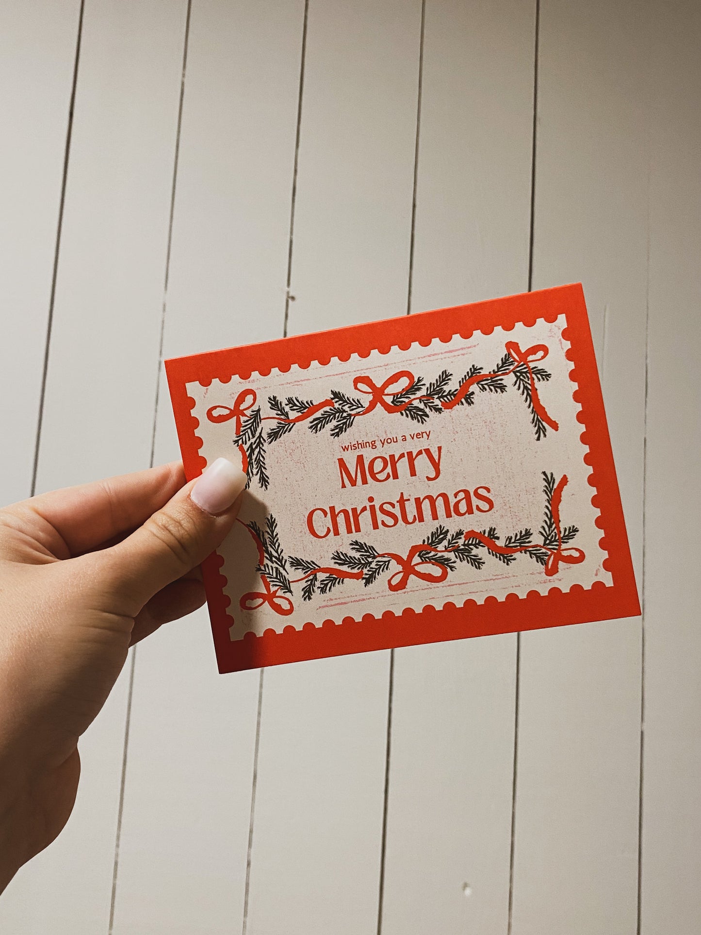Vintage Bows | Christmas Card