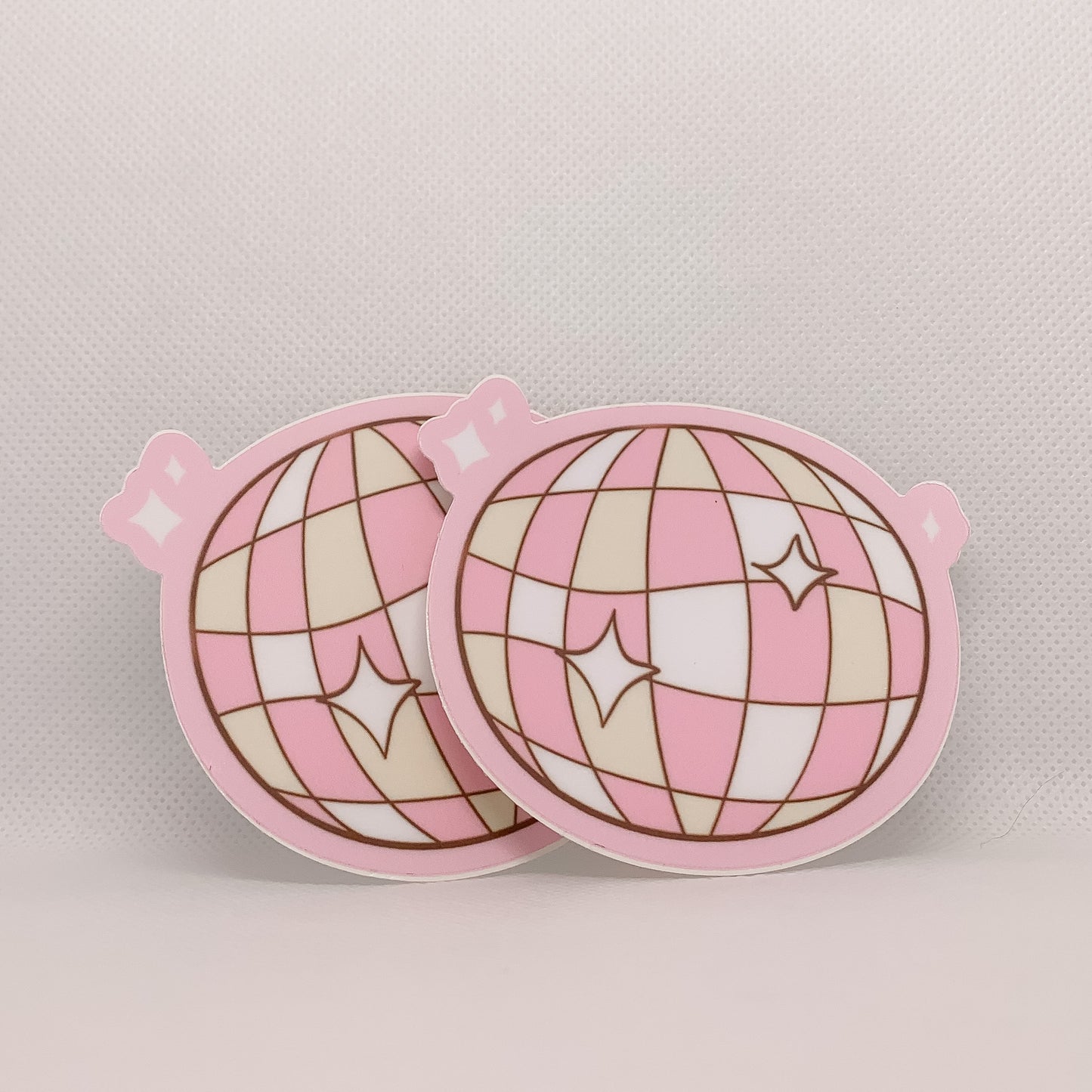 Pink Disco Ball Sticker