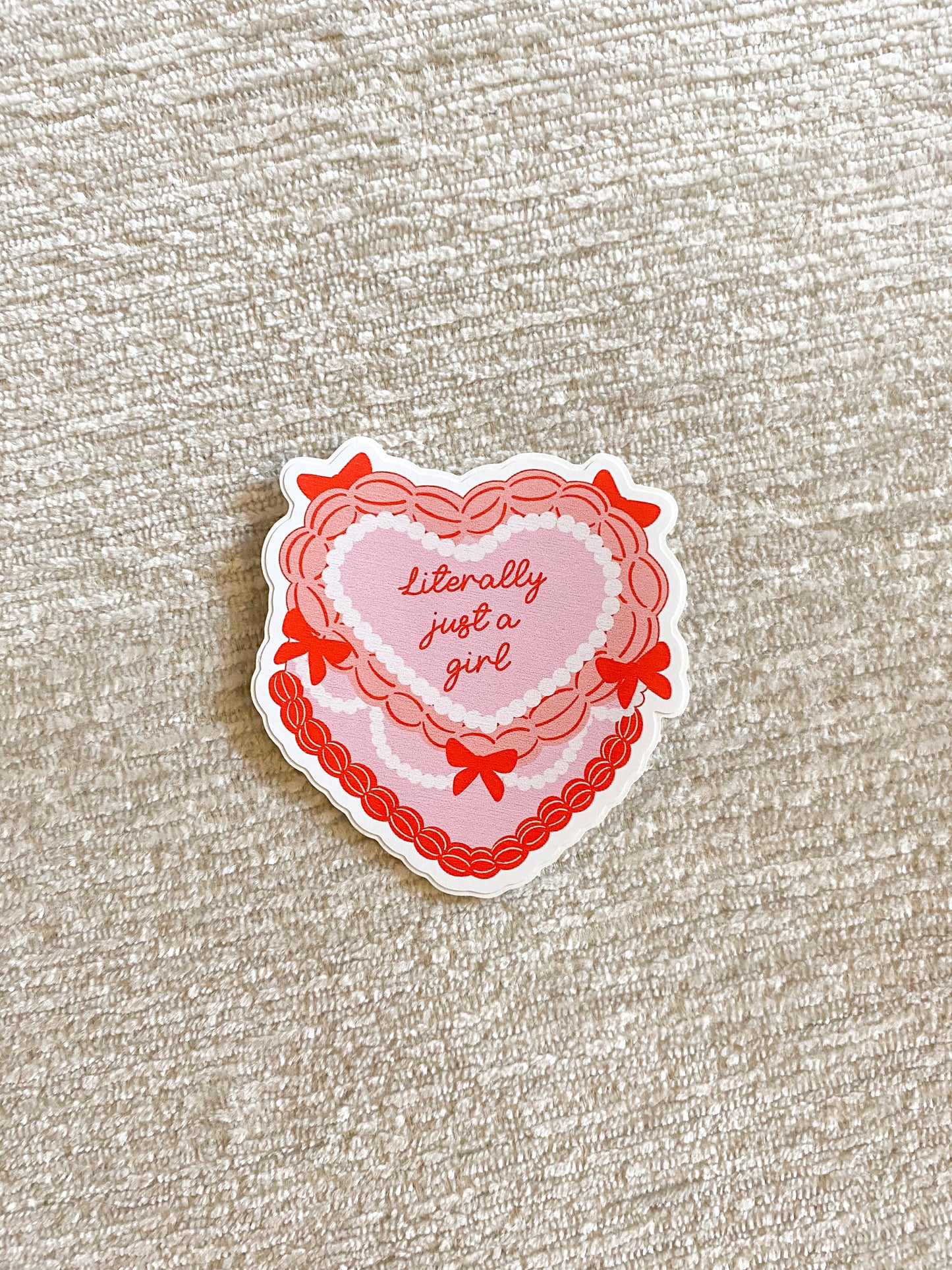 Literally Just a Girl Sticker