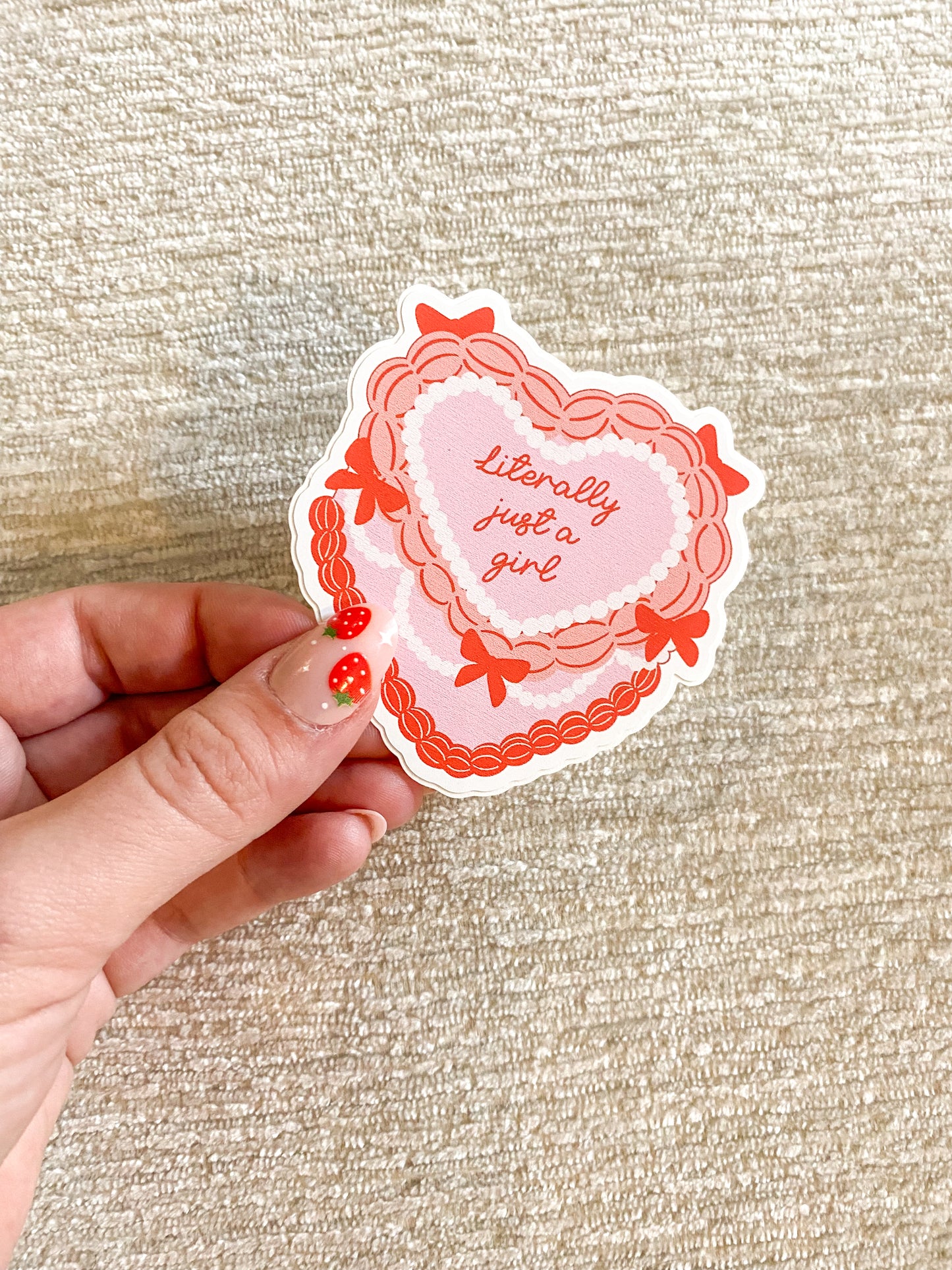 Literally Just a Girl Sticker