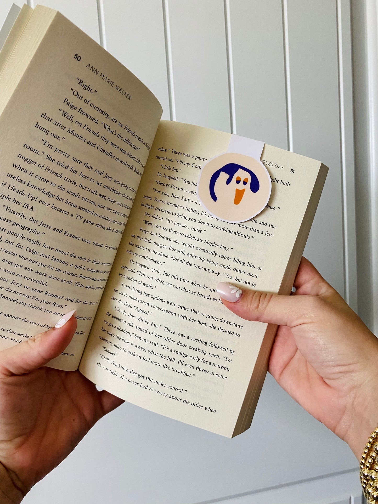 Ghost Cookie Magnetic Bookmark