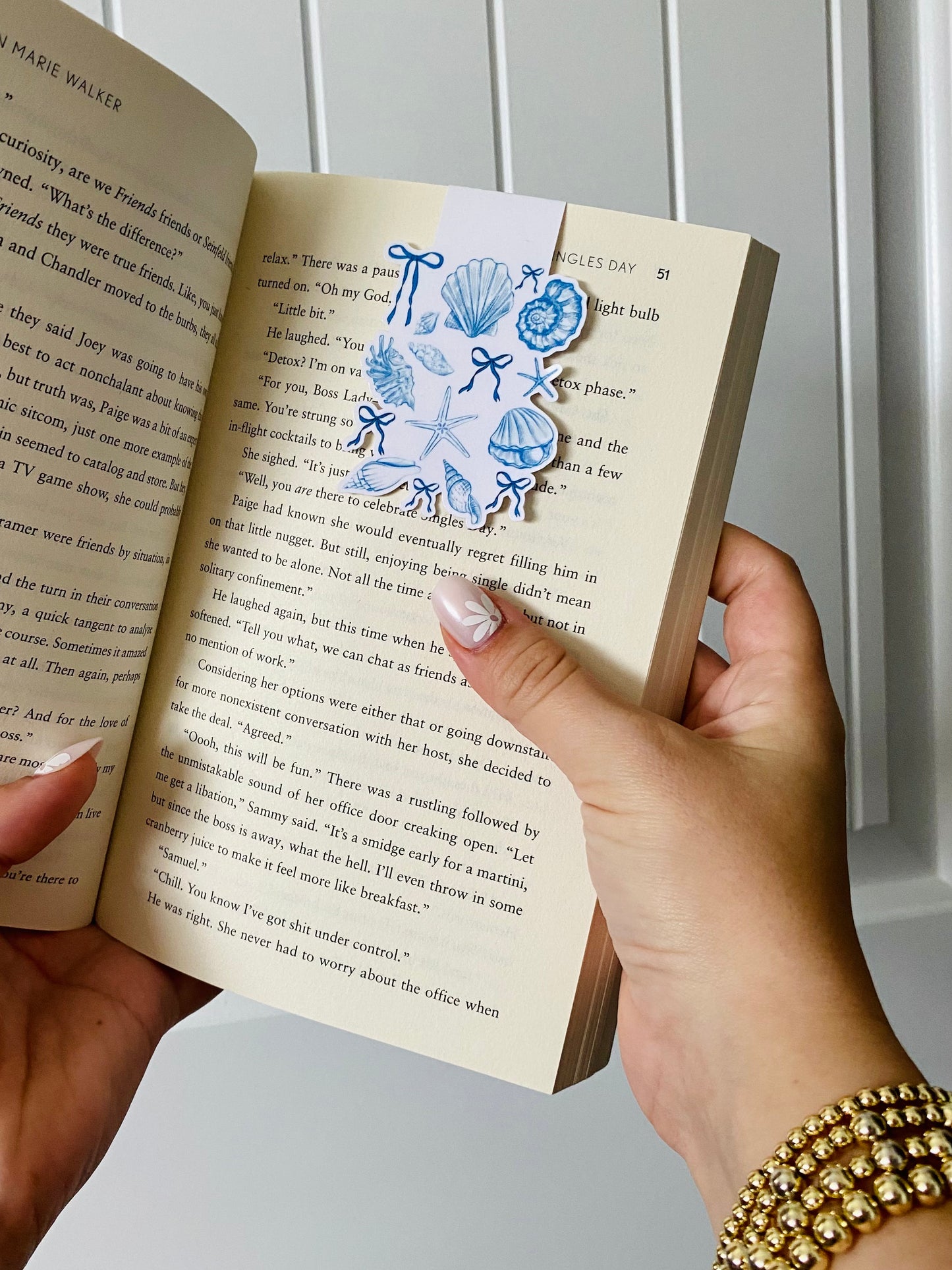 Seashells Magnetic Bookmark