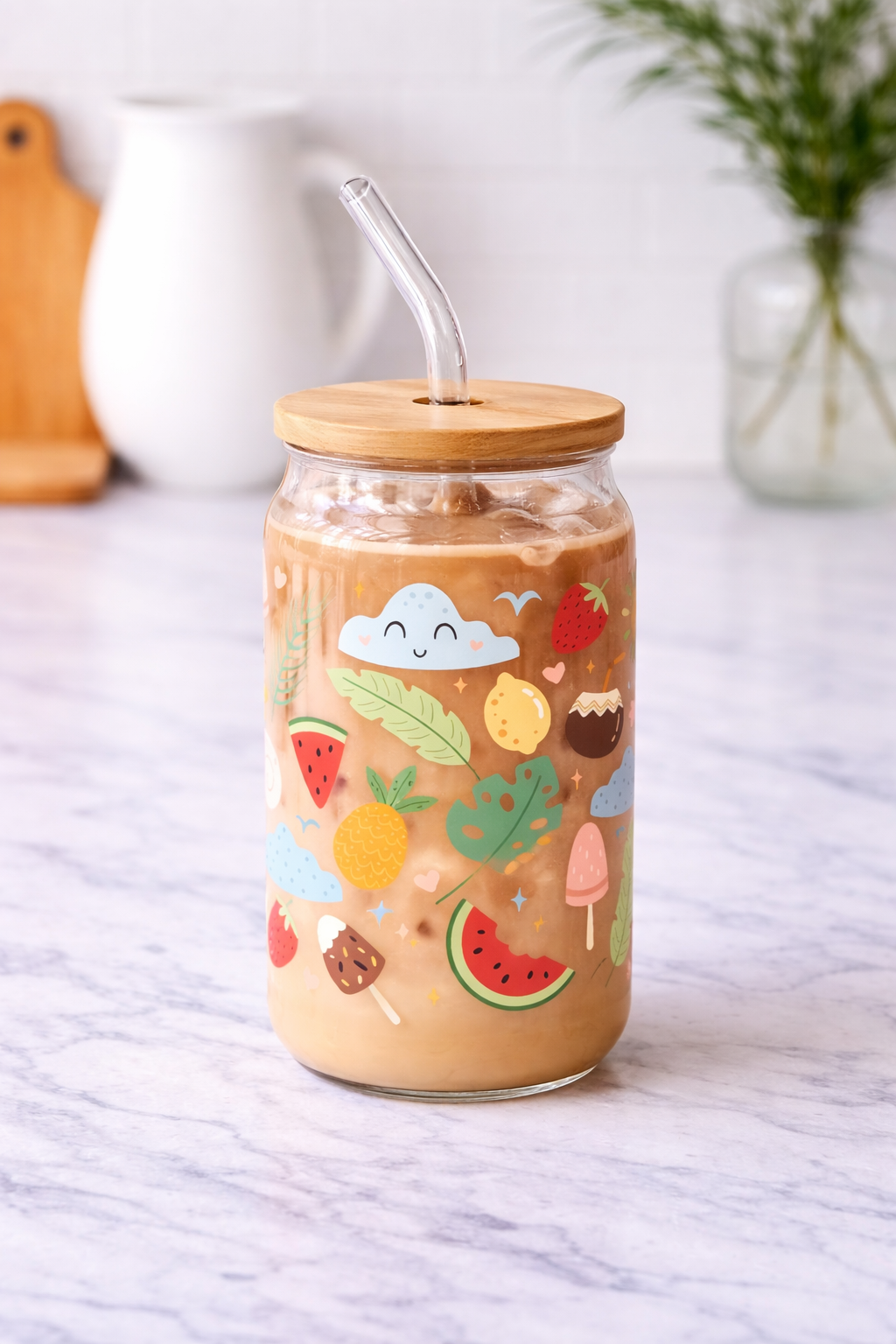 Groovy Summer | Glass Cup