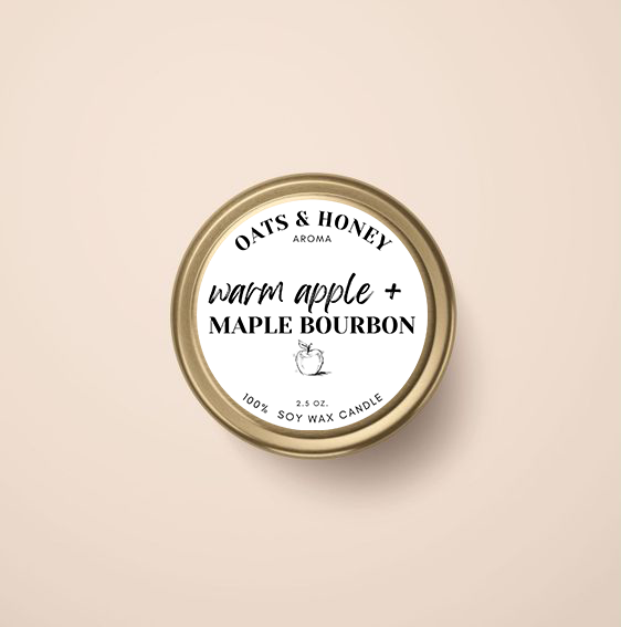Warm Apple + Maple Bourbon | 2 oz. Soy Candle