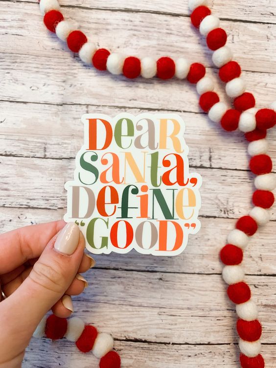 Dear Santa Sticker
