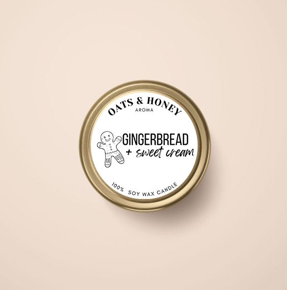 Gingerbread + Sweet Cream | 2 oz. Soy Candle