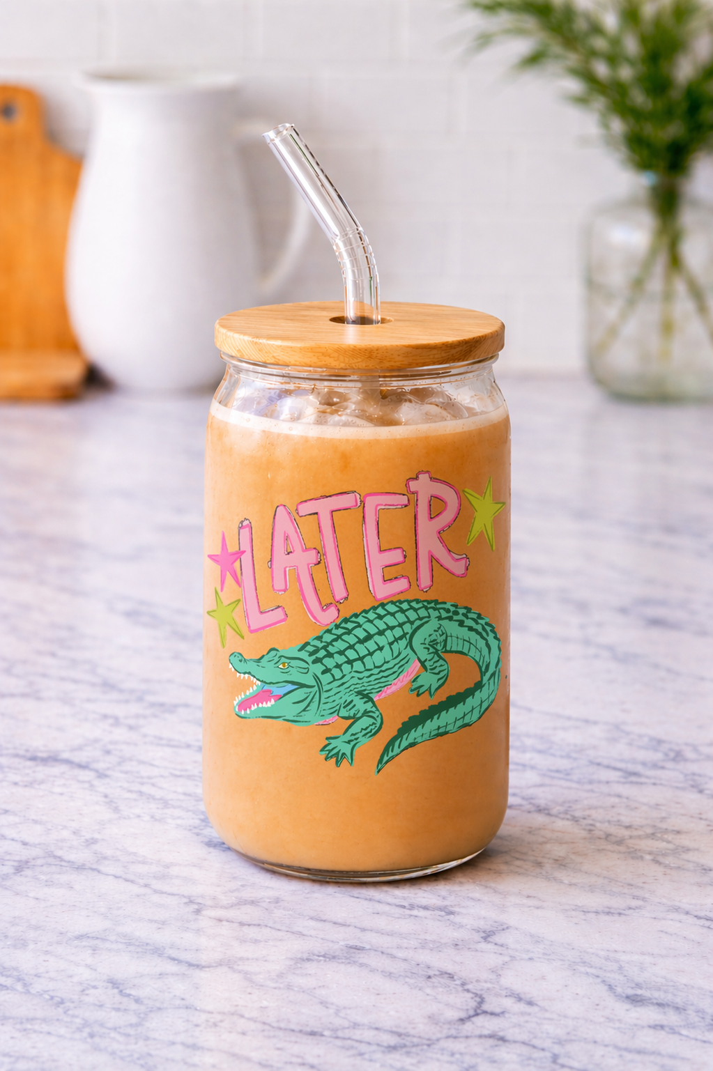 Later Gator | Glass Cup