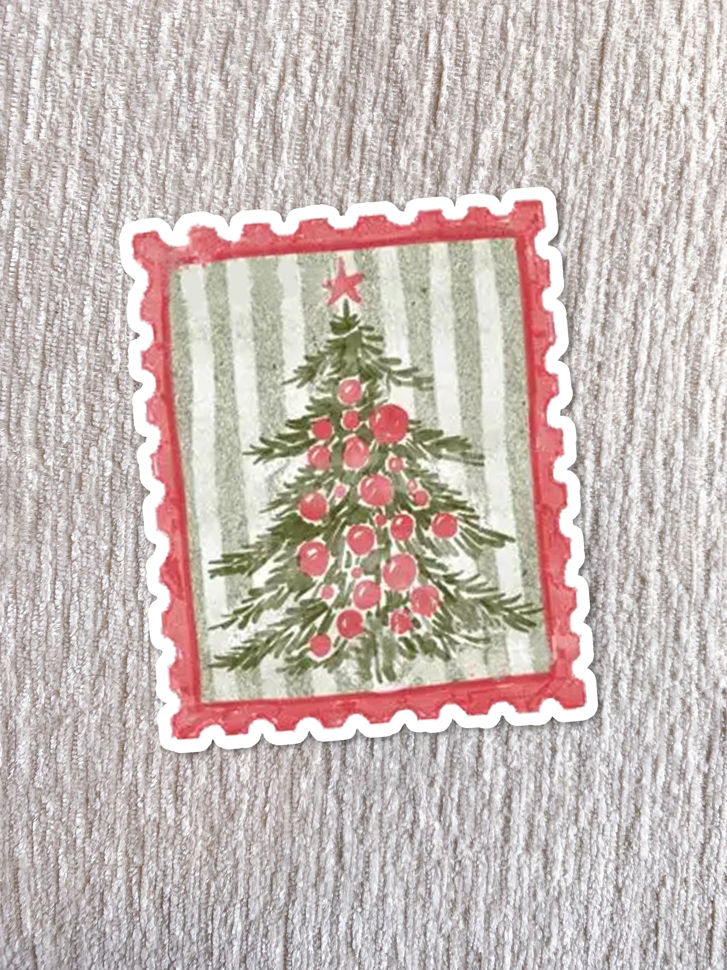 Watercolor Christmas Stamp Sticker