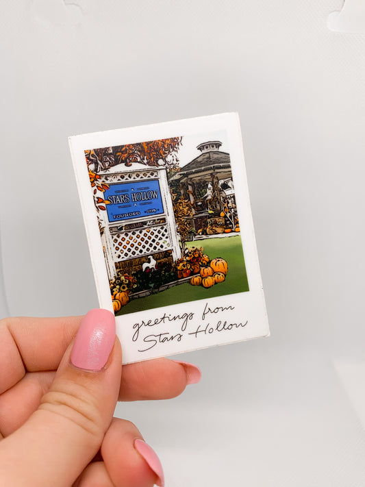 Stars Hollow Polaroid Sticker