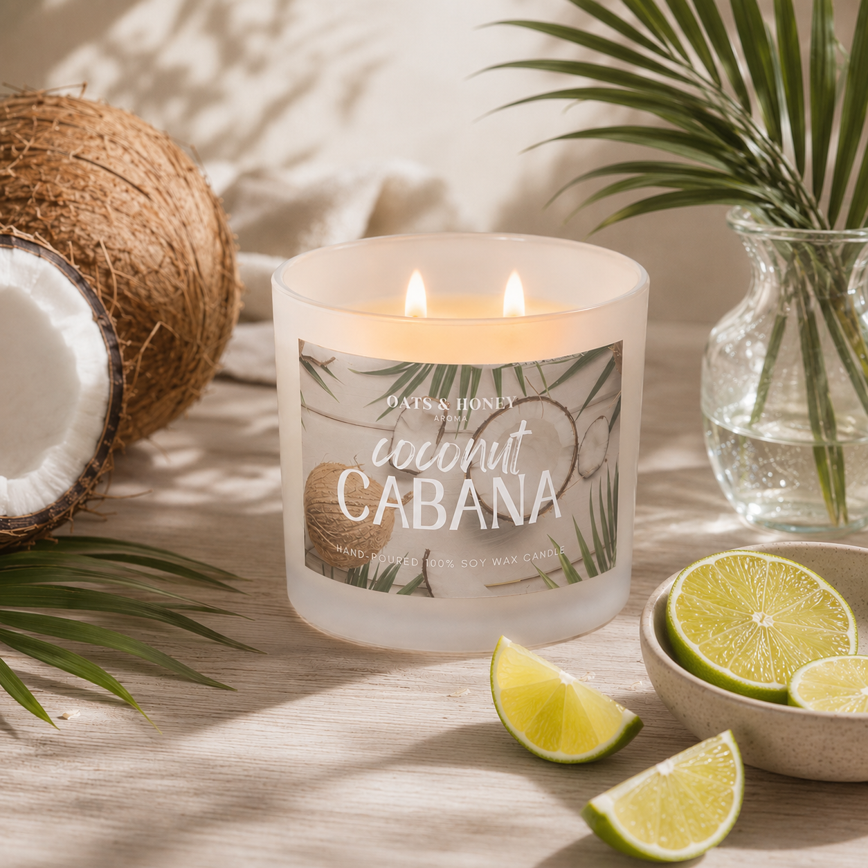Coconut Cabana | Hand-Poured, Soy Wax