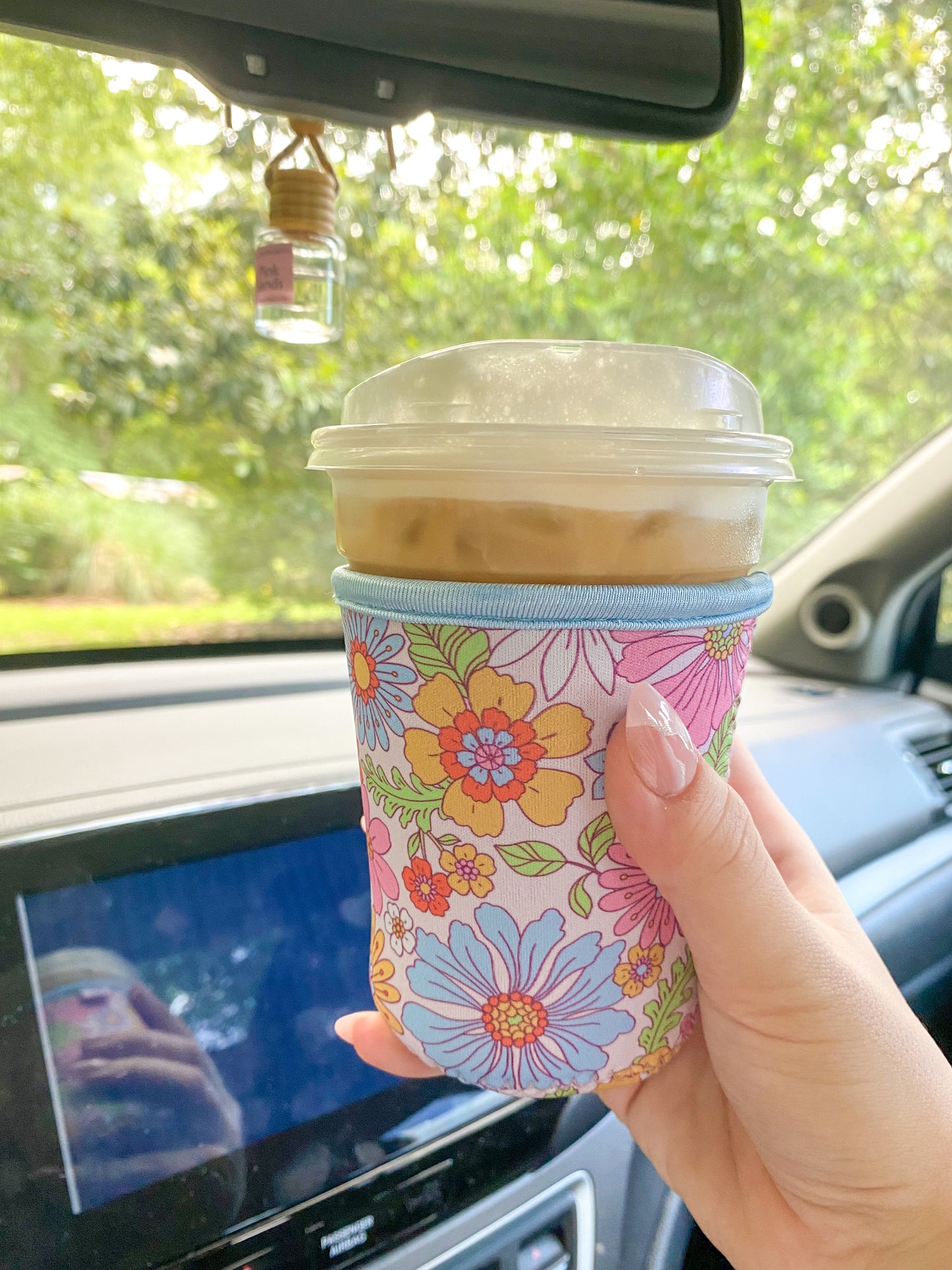 Groovy Gal Floral Iced Coffee Coozie