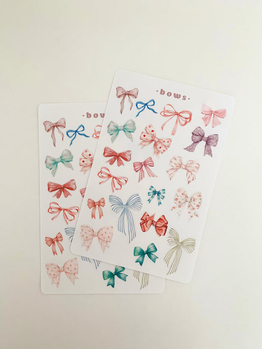 Coquette Bows Stickersheet