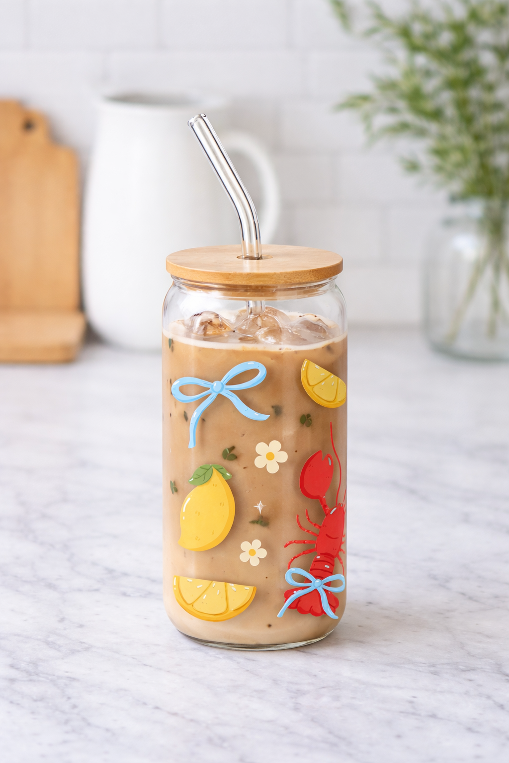 Summer Coast Friends | Glass Cup