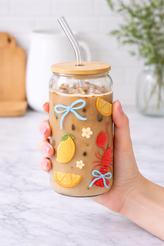 Summer Coast Friends | Glass Cup