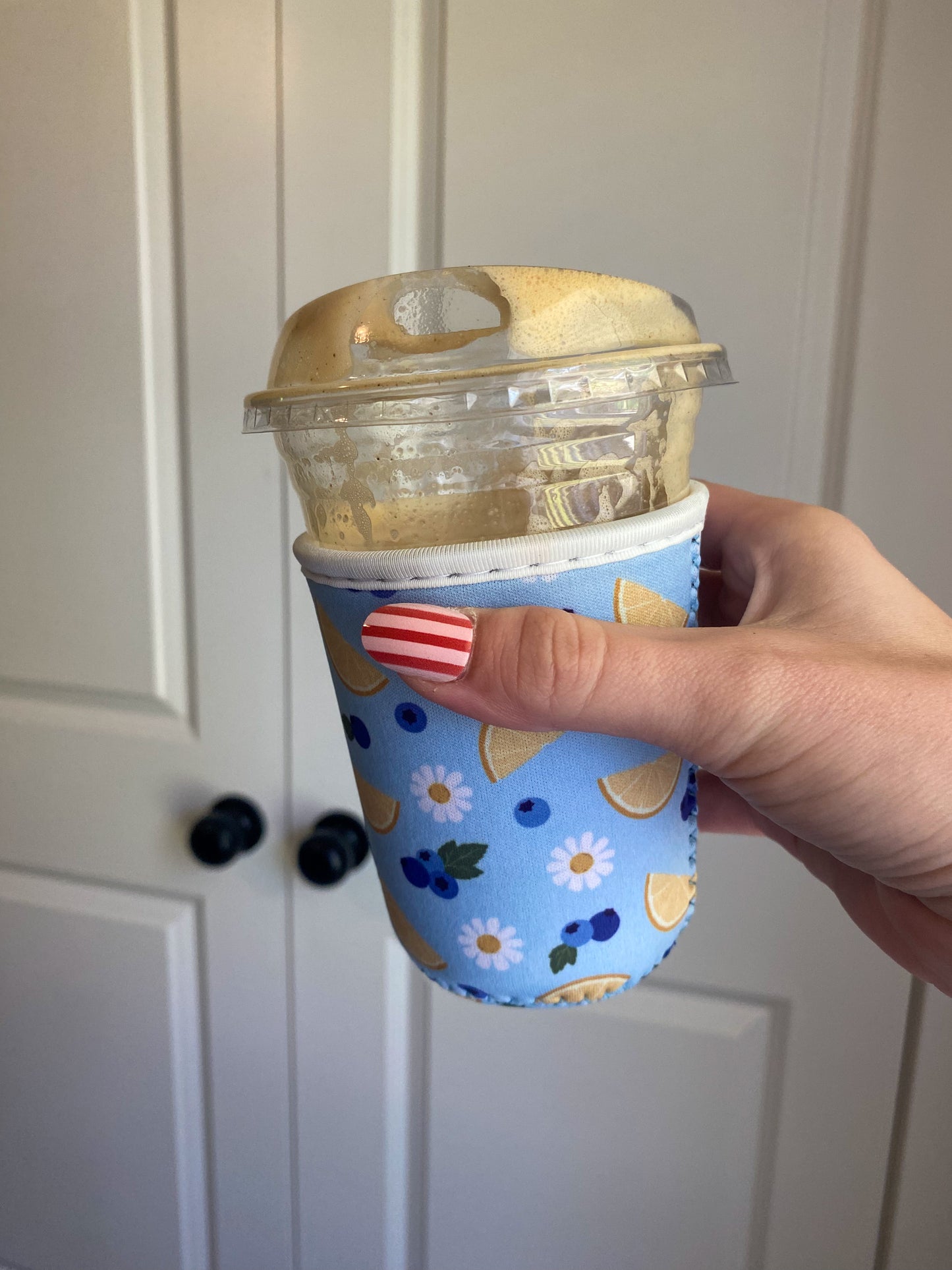 Blueberry Lemon Iced Coffee Coozie