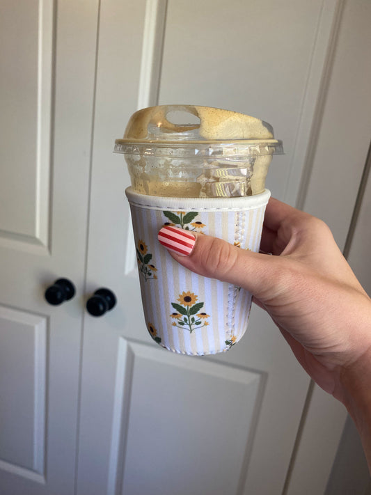 Sweet Sunflowers Iced Coffee Coozie
