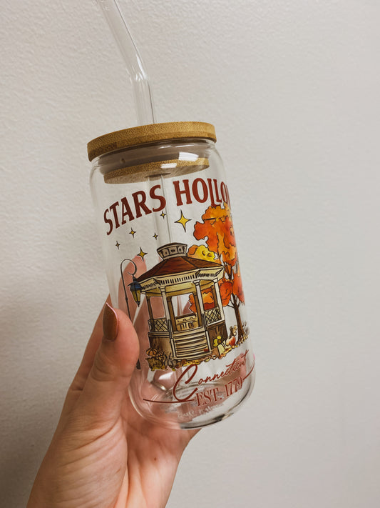 Stars Hollow Gazebo Fall Glass Cup