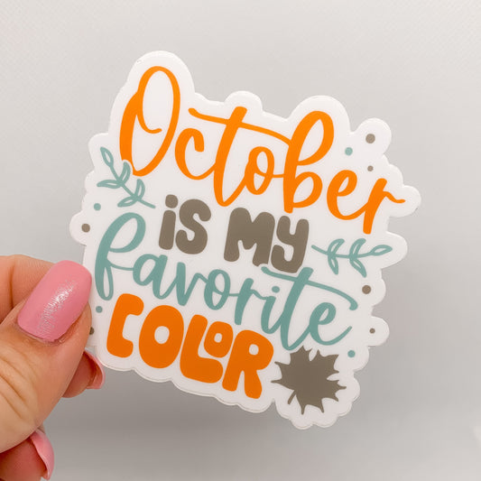 Colors of October Sticker