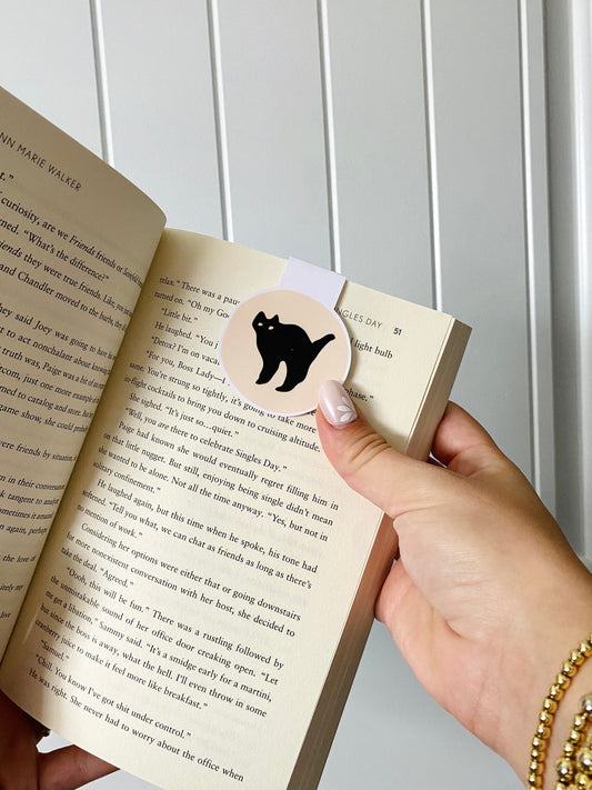 Halloween Cat Cookie Magnetic Bookmark