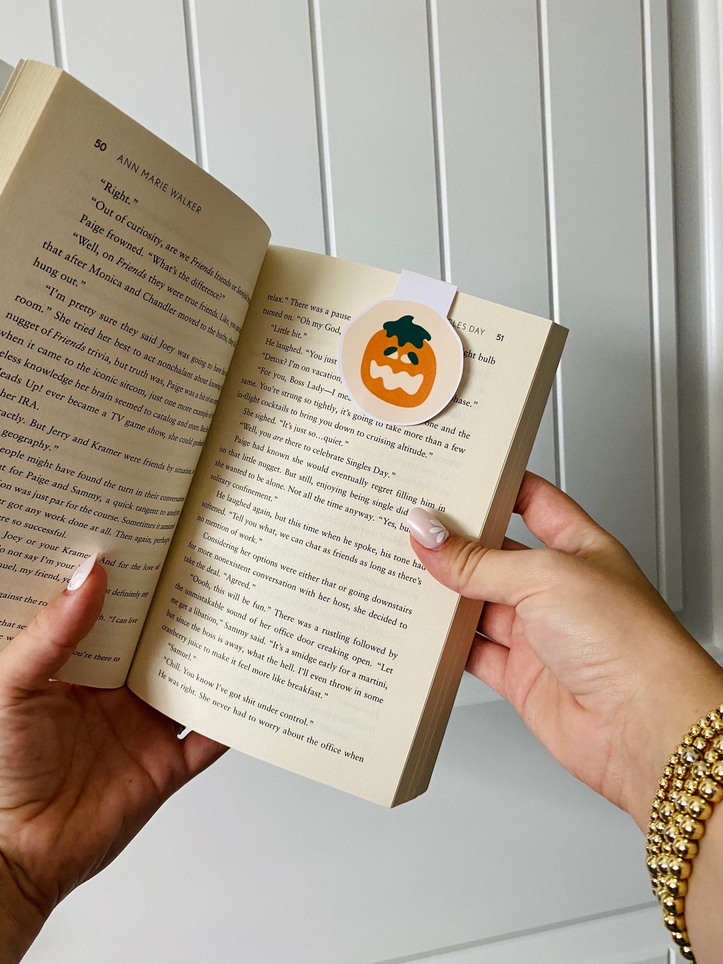 Pumpkin Cookie Magnetic Bookmark