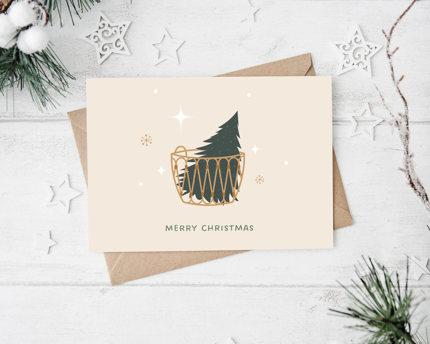 Boho Mini Tree | Christmas Card