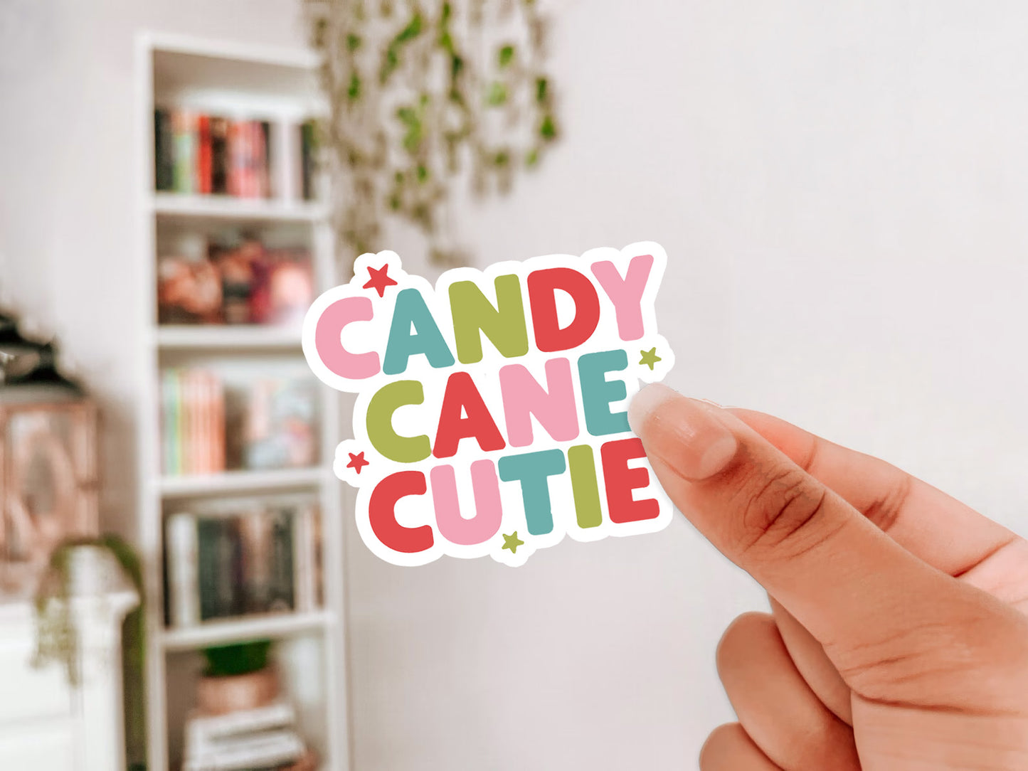 Candy Cane Cutie Sticker