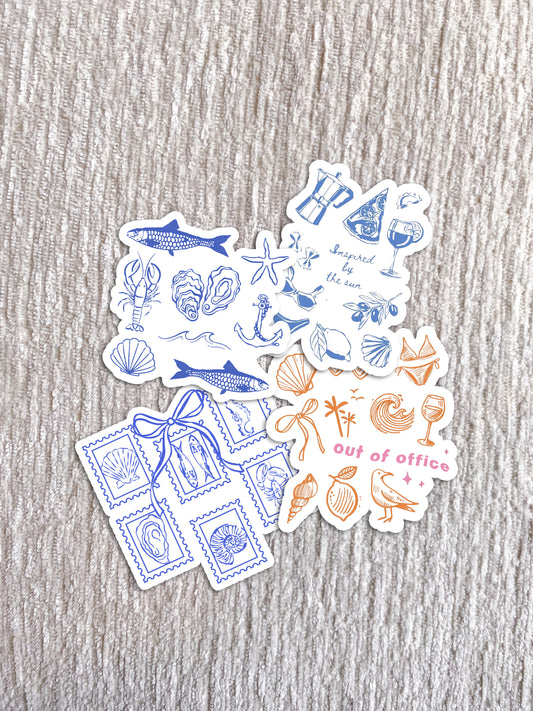 Coastal Girlie Sticker Pack