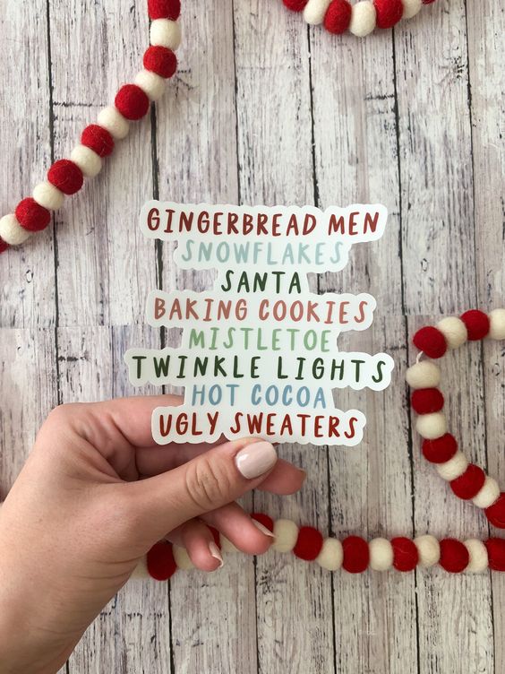 Christmas Favorites Jumbo Sticker