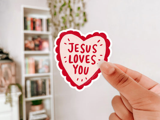 Jesus Loves You Sticker