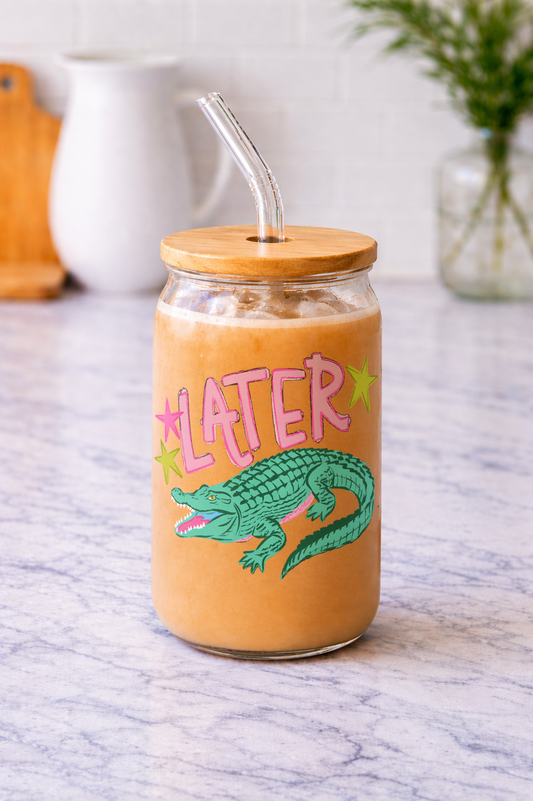 Later Gator | Glass Cup