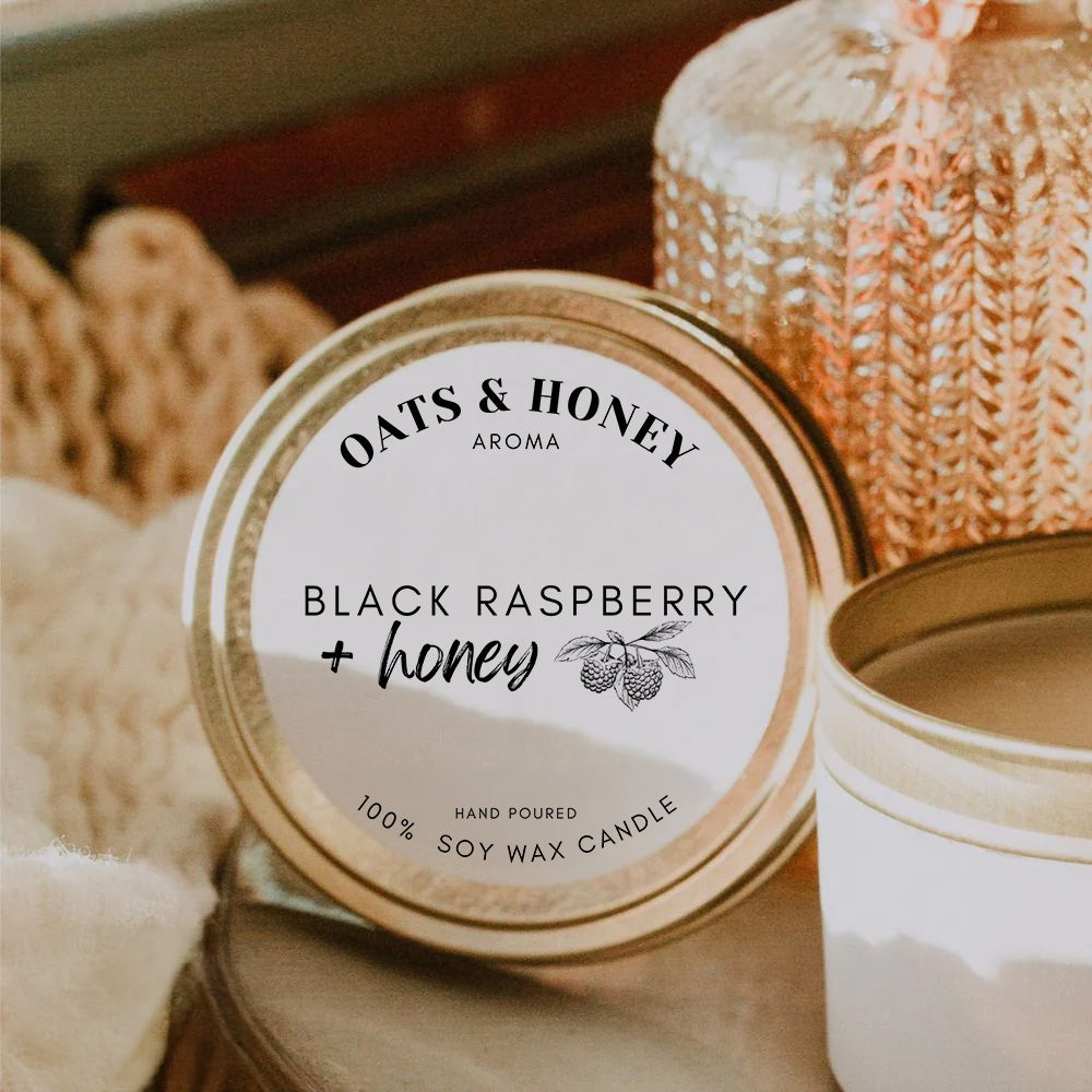 Black Raspberry + Honey | 2 oz. Soy Candle